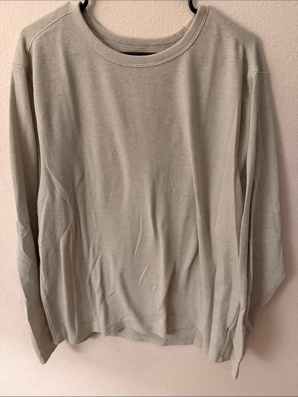 Old Navy Men's Crewneck Thermal Sweater - Light Taupe